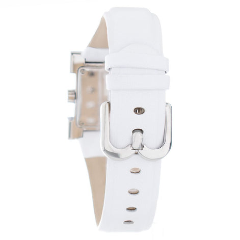 Laura Biagiotti White Leather Dress Watch Laura Biagiotti