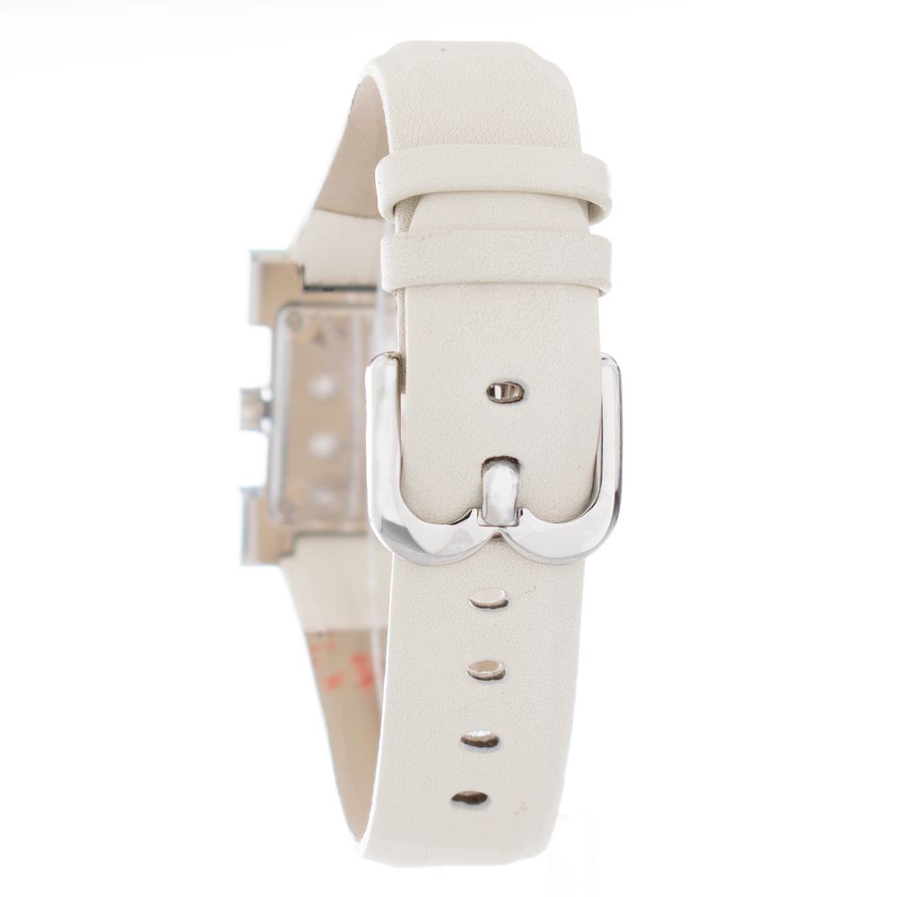 Laura Biagiotti Beige Leather Dress Watch Laura Biagiotti