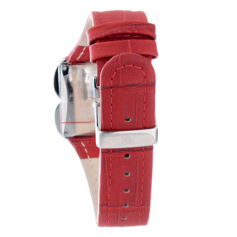Laura Biagiotti Red Leather Dress Watch Laura Biagiotti