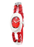 Laura Biagiotti Red Leather Dress Watch Laura Biagiotti