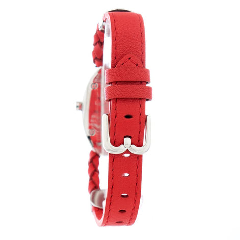 Laura Biagiotti Red Leather Dress Watch Laura Biagiotti