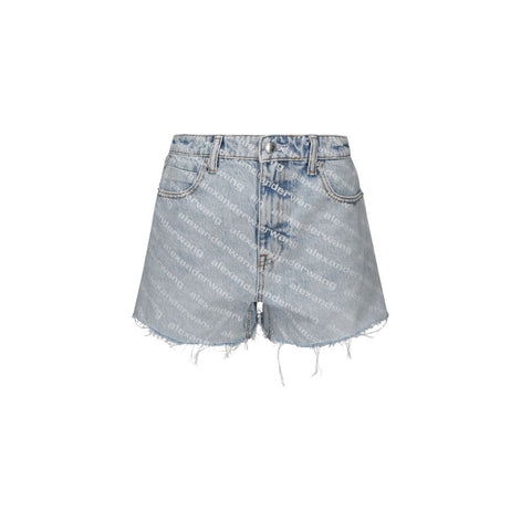 Alexander Wang Blue Cotton Bermuda Shorts Alexander Wang