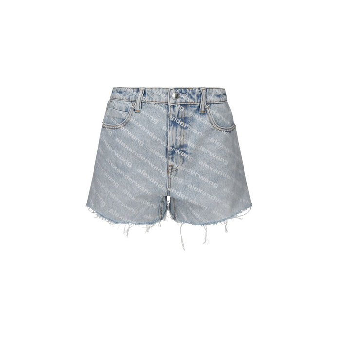 Alexander Wang Blue Cotton Bermuda Shorts Alexander Wang