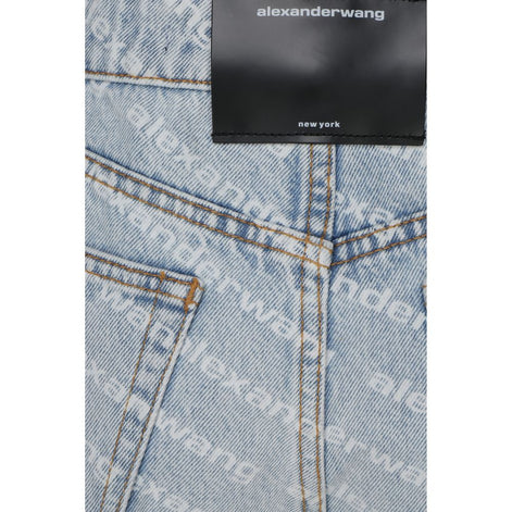 Alexander Wang Blue Cotton Bermuda Shorts Alexander Wang