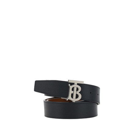 Burberry Black Calf Leather Bos Taurus Regular Belt Burberry
