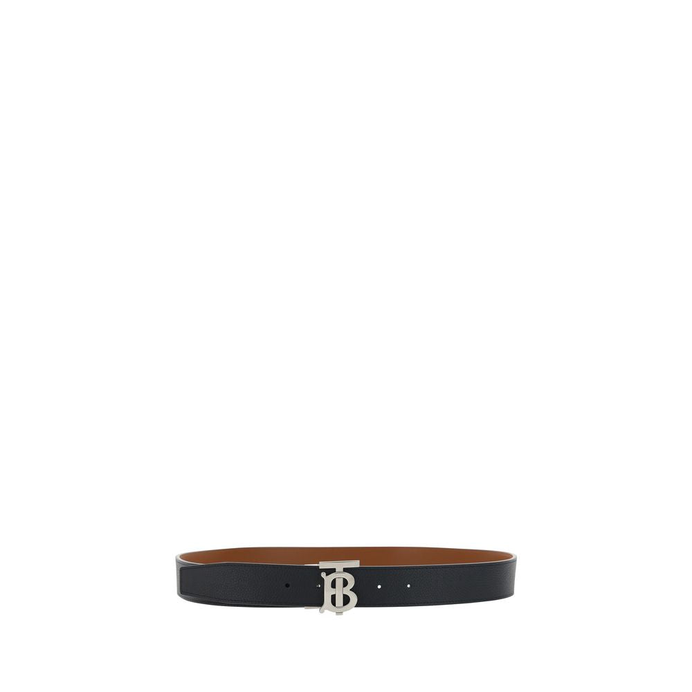 Burberry Black Calf Leather Bos Taurus Regular Belt Burberry