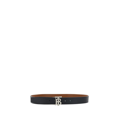 Burberry Black Calf Leather Bos Taurus Regular Belt Burberry