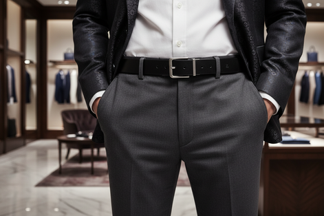 Schwarzer Ledergürtel von Calvin Klein