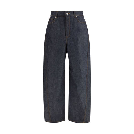 Givenchy Blue Cotton Casual Pants Givenchy