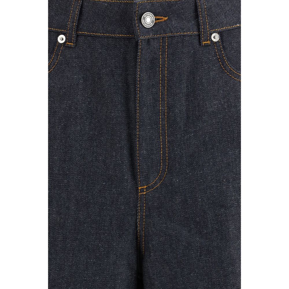 Givenchy Blue Cotton Casual Pants Givenchy