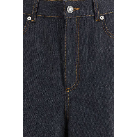 Givenchy Blue Cotton Casual Pants Givenchy
