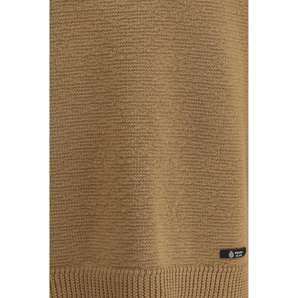 Prada Beige Wool Sweatshirt Prada
