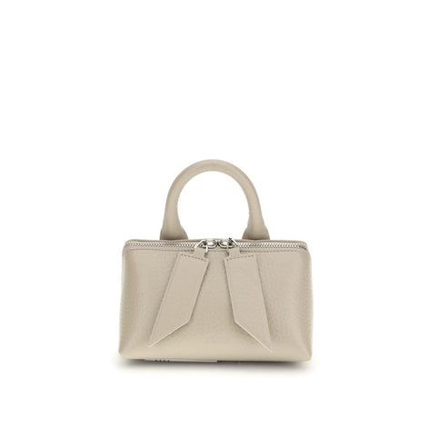 The Attico Beige Calf Leather Bos Taurus Handbag The Attico