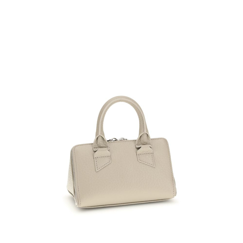 The Attico Beige Calf Leather Bos Taurus Handbag The Attico