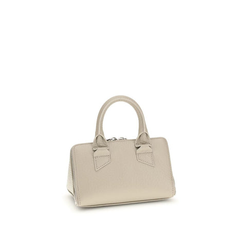 The Attico Beige Calf Leather Bos Taurus Handbag The Attico