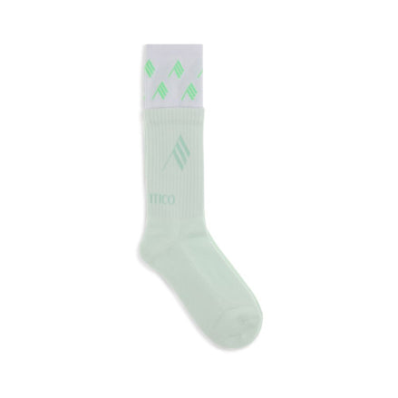 The Attico Green Cotton Socks The Attico