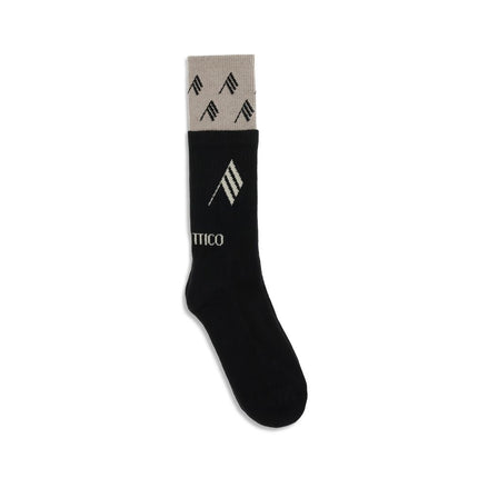 The Attico Black Cotton Socks The Attico
