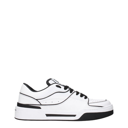 Dolce & Gabbana White Leather Sneakers Dolce & Gabbana