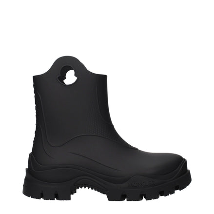 Moncler Black Cotton Ankle Boots