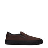 Moncler Brown Leather Slip-On Loafers