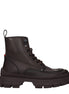 Moncler Brown Leather Ankle Boots Moncler