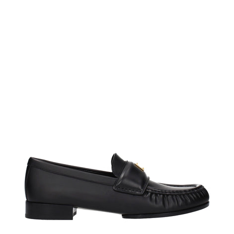 Givenchy Black Leather Slip-On Loafers Givenchy