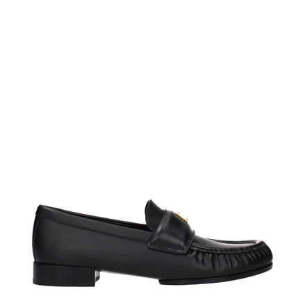 Givenchy Black Leather Slip-On Loafers Givenchy