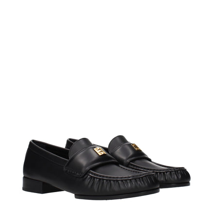 Givenchy Black Leather Slip-On Loafers Givenchy