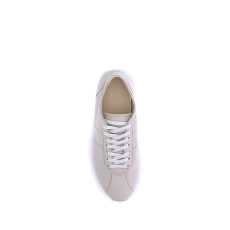 The Row Cream Calf Leather Bos Taurus Low Top Sneakers The Row