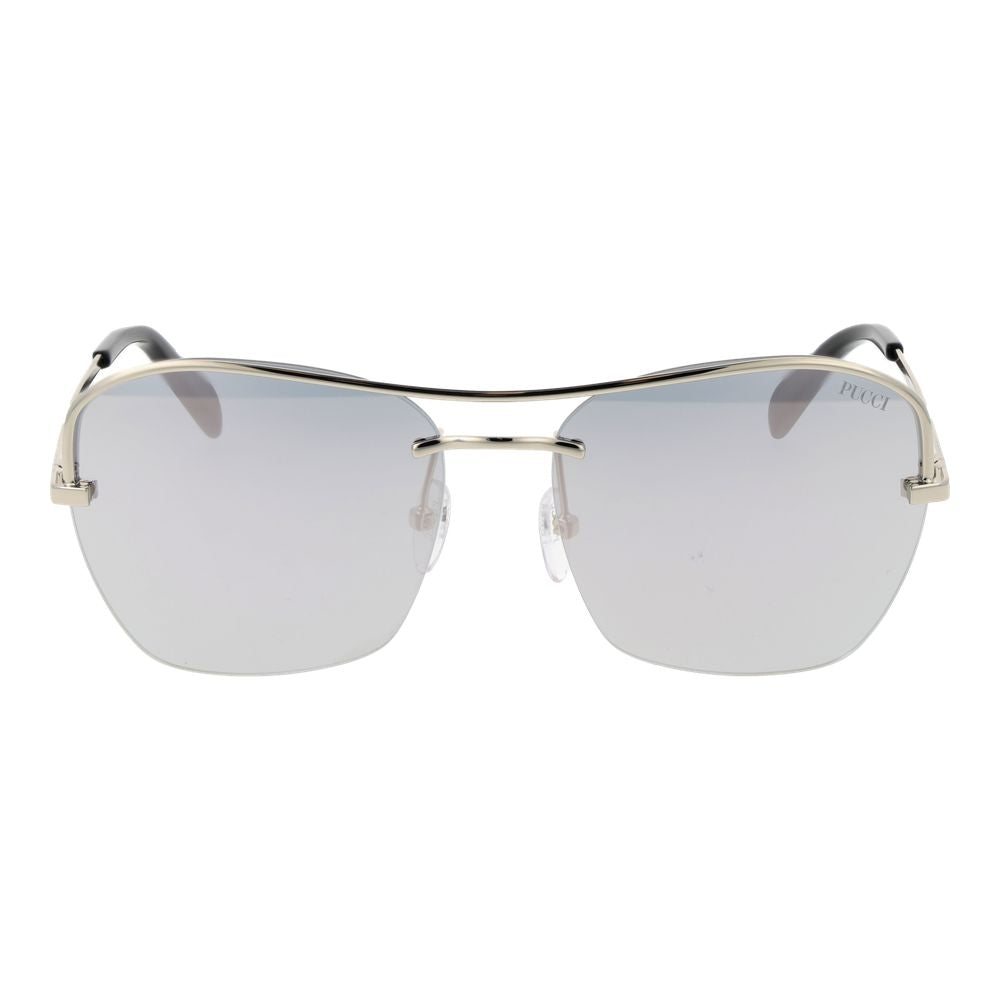 Emilio Pucci Silver Metal Sunglasses Emilio Pucci