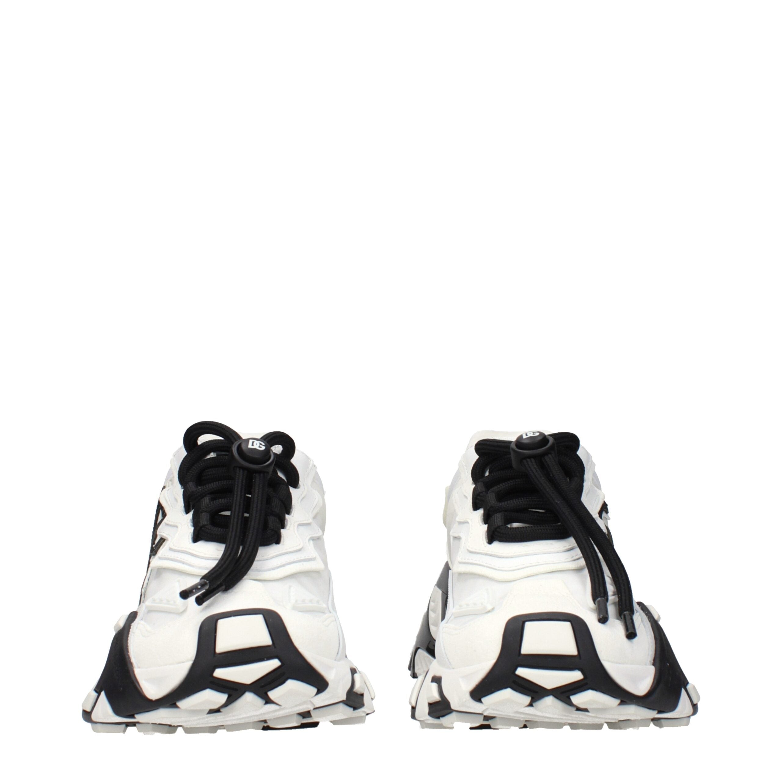 Dolce & Gabbana White Fabric Athletic Sneakers Dolce & Gabbana