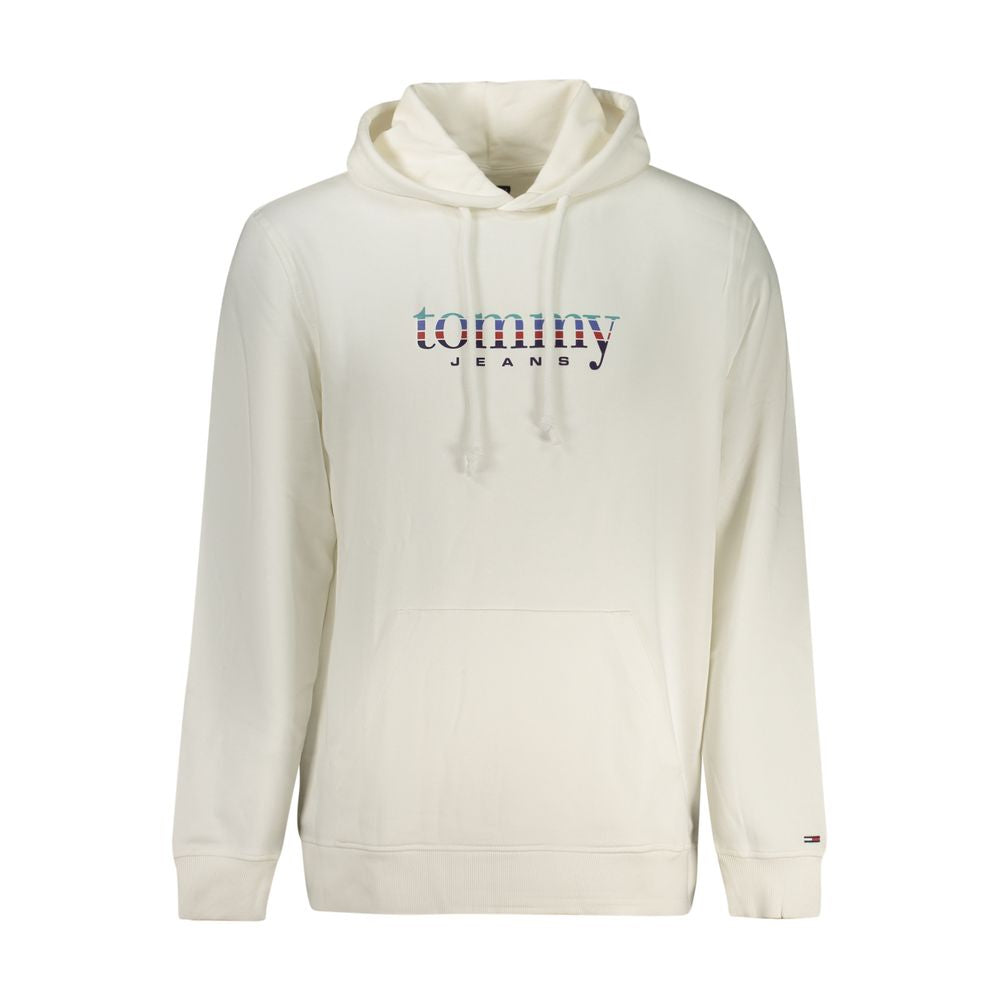 Tommy Hilfiger White Cotton Men's Hooded Sweatshirt Tommy Hilfiger