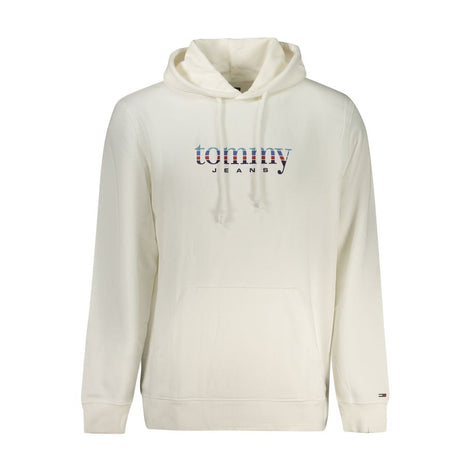 Tommy Hilfiger White Cotton Men's Hooded Sweatshirt Tommy Hilfiger