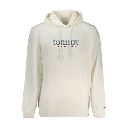 Tommy Hilfiger White Cotton Men's Hooded Sweatshirt Tommy Hilfiger