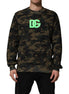 Dolce & Gabbana Multicolor Camouflage Men Sweatshirt  Sweater Dolce & Gabbana