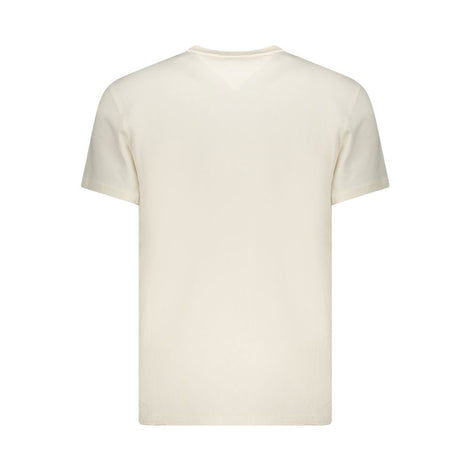 Tommy Hilfiger White Cotton Men's T-Shirt Tommy Hilfiger