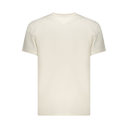 Tommy Hilfiger White Cotton Men's T-Shirt Tommy Hilfiger