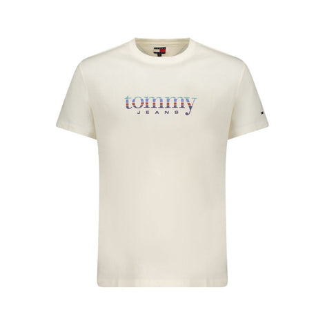 Tommy Hilfiger Bianco Cotton Men T-Shirt Tommy Hilfiger