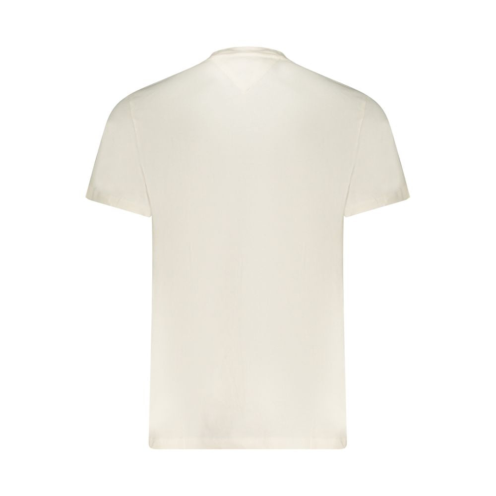 Tommy Hilfiger Bianco Cotton Men T-Shirt Tommy Hilfiger