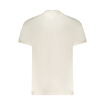 Tommy Hilfiger Bianco Cotton Men T-Shirt Tommy Hilfiger