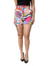 Dolce & Gabbana Multicolor Graphic High Waist Bermuda Shorts Dolce & Gabbana