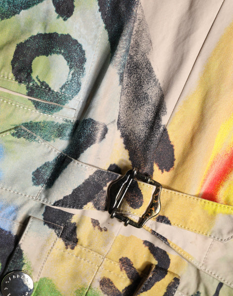 Dolce & Gabbana Multicolor Graffiti HighWaist Bermuda Shorts Dolce & Gabbana