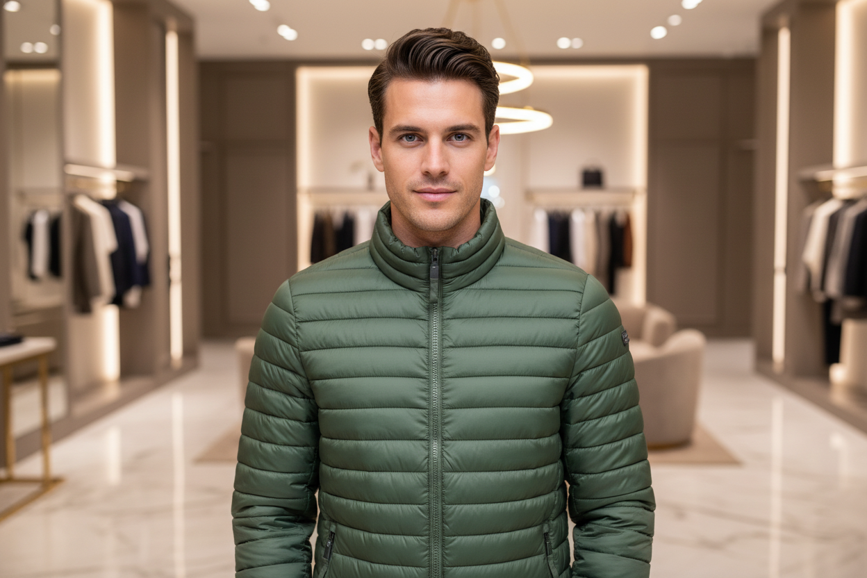 Veste Norvège 1963 Verde Poliammide Homme