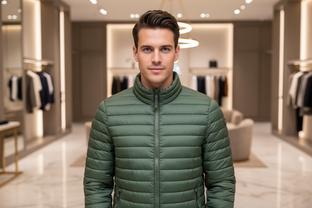 Veste Norvège 1963 Verde Poliammide Homme