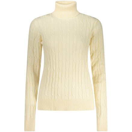 Norway 1963 White Viscose Women's Turtleneck Sweater Norway 1963