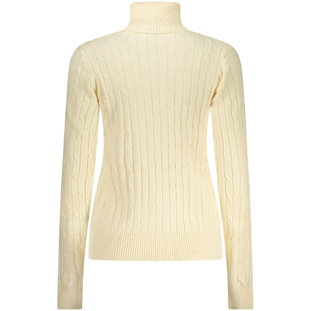Norway 1963 White Viscose Women's Turtleneck Sweater Norway 1963