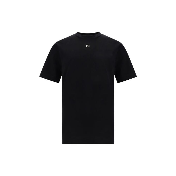 Fendi Black Cotton T-Shirt Fendi