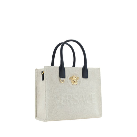 Versace Cream Cotton Shoulder Bag Versace