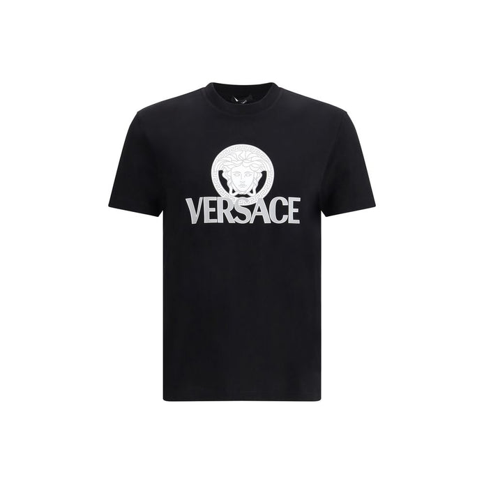Versace Black Cotton T-Shirt Versace