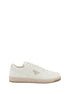 Prada White Calf Leather Bos Taurus Low Top Sneakers